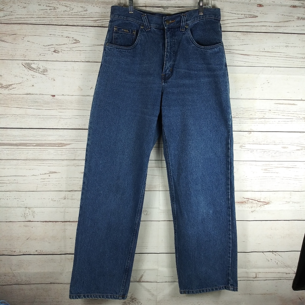 Vintage Thirty Below Baggy Wide Leg Jeans Blue Denim Relaxed Men's Size 32 x 31